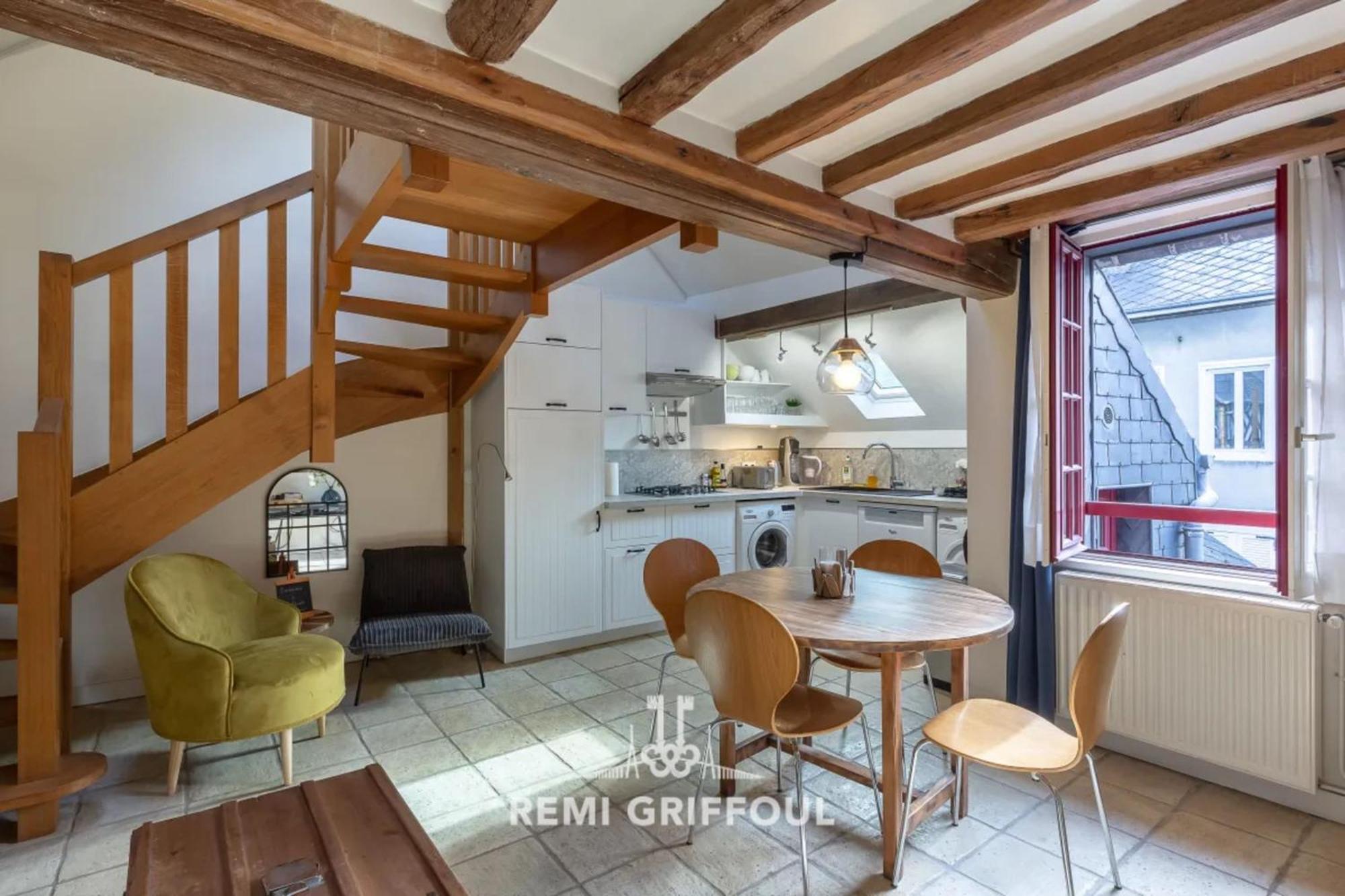 L'Escalier D'H - Duplex 3 In The City Center - Normand Charm - Family Stay Онфлер Екстер'єр фото